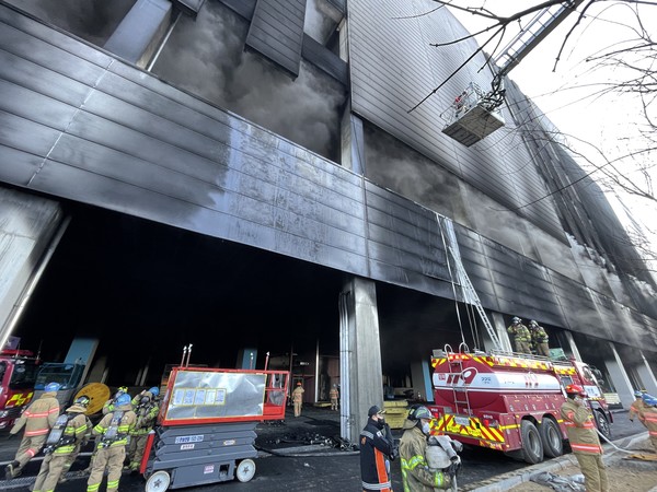 1월 6일 청북읍 냉동창고 신축 공사장 화재현장