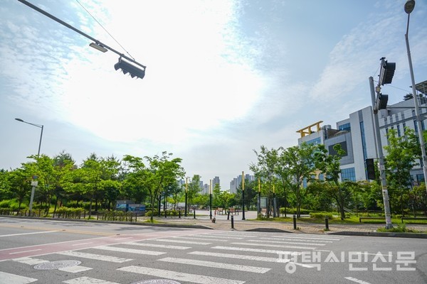 소사벌 공영주차장 조성이 예정된 비전동 1099 모습