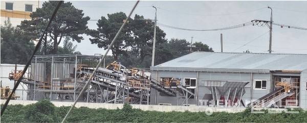 안중읍 금곡리 6-10에 위치한 A업체 사업장 모습