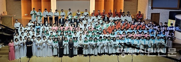 지난해 열린 평택·안성·천안 교회연합 찬양대합창제 모습