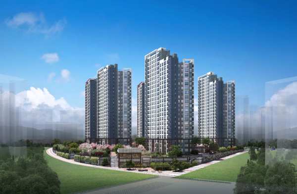 금성백조건설 '평택 고덕 A48블록 금성백조 예미지' 투시도