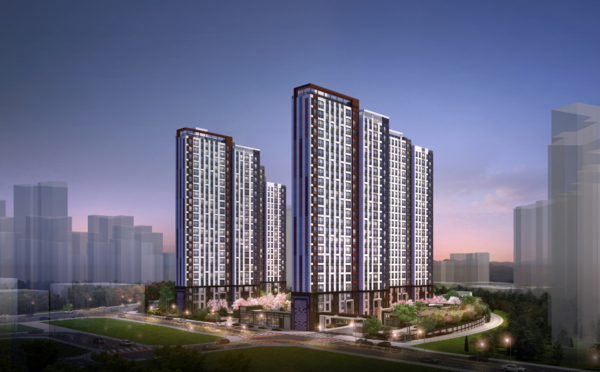 금성백조건설 '평택 고덕 A48블록 금성백조 예미지' 석경투시도