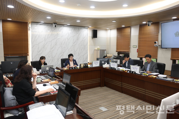 제258회 임시회 기간인 9월 8~9일 이틀간 기획행정위원회 의원들이 집행부로부터 행정사무감사 조치결과를 보고받고 있다.