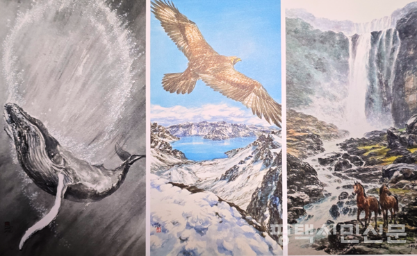 한국화가 김은숙은 8월 5일~9월 2일 지산동에 있는 프리퍼갤러리에서 ‘종심화필전’을 열고 말·독수리·고래와 같은 생명체를 등장시켜 세상을 관조하는 철학적 새로움을 담아낸 작품 15점을 선보였다.