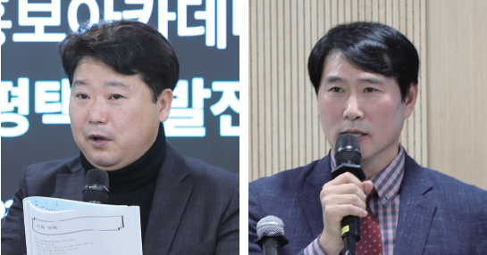 (왼)허길 평택당진항발전협의회 회장 (오)공성경 평택당진항발전협의회 정책국장